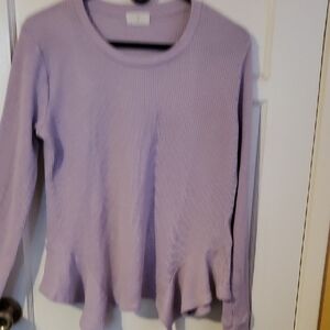 T.La Lavender Long Sleeve Top
